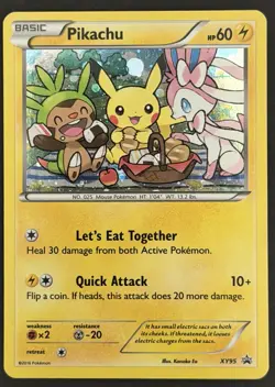 Pokemon Pikachu Promo XY95 - Black Star Promo Holo - [VLP - NM] - Image 2