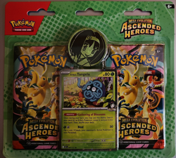 Pokemon Ascended Heroes 2 Pack Blister 5 Total (3 Larry Komala, 2 Erika Tangela) - Image 1