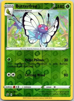Butterfree 003/192 Reverse Holo Rare Rebel Clash LP - Image 1