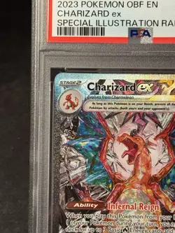 Charizard EX 223/197 PSA 10 Pokemon Obsidian Flames SV03 SIR - Image 2
