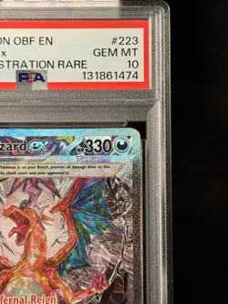 Charizard EX 223/197 PSA 10 Pokemon Obsidian Flames SV03 SIR - Image 3