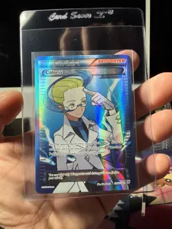 Pokemon TCG Colress 135/135 Plasma Storm Ultra Rare Full Art Holo Trainer - Image 1
