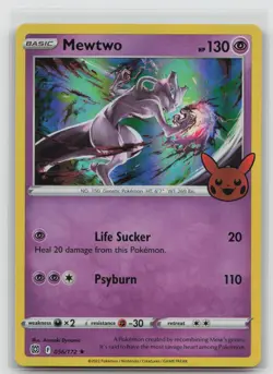 Mewtwo 056/172 Holo Promo Trick or Trade BOOster Pokemon Near Mint - Image 1