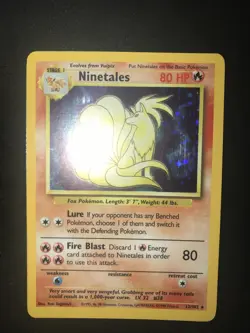 1999 Pokemon Game Base Set Ninetales Holo #12 - Image 1