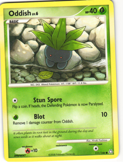 Oddish Common Pokemon TCG Legends Awakened 111/146 MP - Image 2