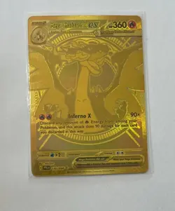 Pokemon Mega Charizard X ex 130/094 Gold Hyper Rare Phantasmal Flames NM - Image 1