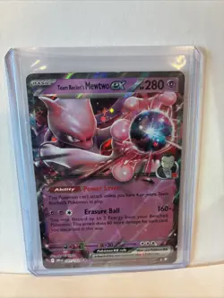 Pokemon TCG: Destined Rivals: 81/182 Team Rocket's Mewtwo EX Double Rare (NM) - Image 1