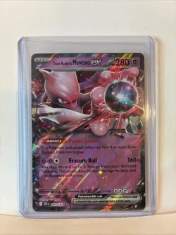 Pokemon TCG: Destined Rivals: 81/182 Team Rocket's Mewtwo EX Double Rare (NM) - Image 2