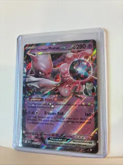 Pokemon TCG: Destined Rivals: 81/182 Team Rocket's Mewtwo EX Double Rare (NM) - Image 3