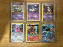 Nintendo Pokemon Card Lot Mew, Mewtwo, Ditto, Entei, Magikarp & Wailord GX 6 Ca… - Image 1