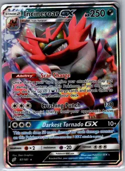 Incineroar GX 97/181 SM - Team Up - Pokemon Card - NM - Image 1