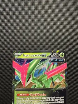 Pokemon TCG Iron Leaves ex 128 SVP Sv: Scarlet & Violet Promo Cards Near Mint - Image 3