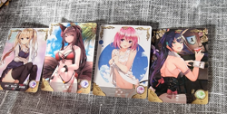 4X Goddess Story Rare Cards Anime Waifu - Image 1