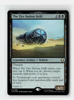 The Fire Nation Drill Avatar FOIL Magic The Gathering MTG Card - Image 1