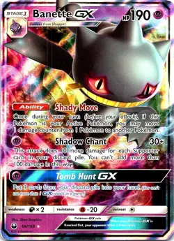 Banette GX 66/168 Holo GX Rare Celestial Storm Pokemon Holo Heavily Played - Image 1