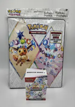 Pokemon TCG Prismatic Evolutions Booster Bundle and Ultra-Pro 9 Pocket Portfolio - Image 1