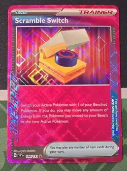 POKEMON - SCRAMBLE SWITCH 186/191 ACE SPEC RARE SCARLET & VIOLET SURGING SPARKS - Image 1