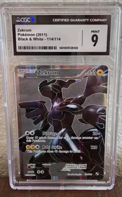 2011 Pokemon Zekrom 114 Black & White CGC 9 Mint - Image 1