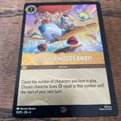 Disney Lorcana - Rescue Rangers Away! 10/P2 FOIL League Promo Azurite Sea NM - Image 1