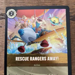 Disney Lorcana - Rescue Rangers Away! 10/P2 FOIL League Promo Azurite Sea NM - Image 2