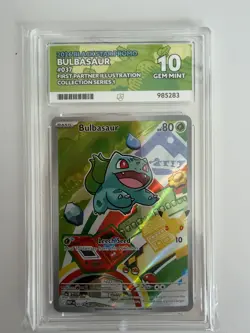 Bulbasaur 037 Black Star Promo First Partner Illustration Ace 10 Pokemon Card - Image 3