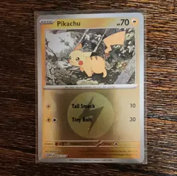 Pokemon Pikachu Holo Card 70 HP Tail Smack Tiny Bolt #0025 Pokemon TCG - Image 1