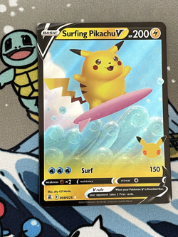 Surfing Pikachu V 008/025 Celebrations Holo Card - Image 1