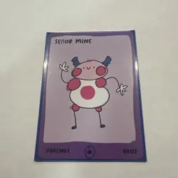 Pokemon parody card Pokenots Dysfunctional passholder Senor Mine 00122 - Image 1