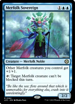 X 1 Merfolk Sovereign NM-M LCC 164 MTG Magic The Gathering - Image 1