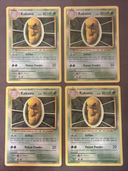 4x Kakuna 6/108 Regular XY Evolutions uncommon Pokemon TCG LP Bulk Lot - Image 1