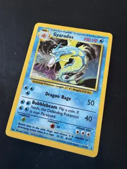 Gyarados Holo Rare 6/102 1999 Pokemon Base Set English WOTC HP - Image 2