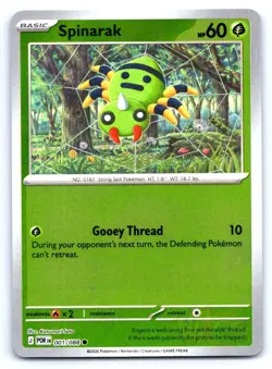 Pokemon Spinarak Perfect Order ME03 COMMON REVERSE HOLO 001/088 Sato NM - Image 1