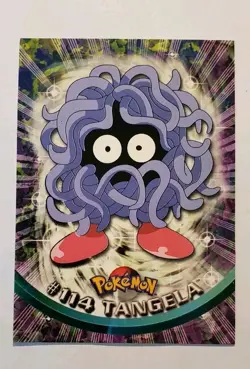 Topps Pokemon Tangela #114 TV Animation Edition Non Holo Blue Logo 2000 NM - Image 1