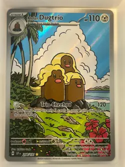 Alolan Dugtrio 208/191 Illustration Rare Surging Sparks Pokemon NM - Image 1