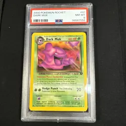2000 Pokemon Team Rocket Dark Muk #41 PSA 8 Near Mint - Image 1