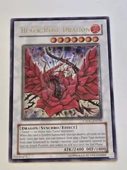 Yu-Gi-Oh! Ultimate Rare Black Rose Dragon Crossroads of Chaos CSOC-EN039 - Image 2