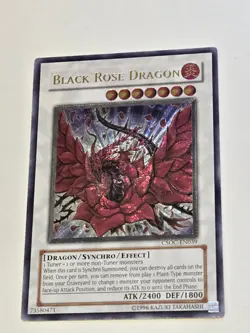 Yu-Gi-Oh! Ultimate Rare Black Rose Dragon Crossroads of Chaos CSOC-EN039 - Image 3