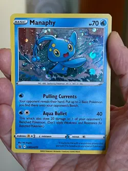 POKEMON MANAPHY SWSH275 PROMO BLACK STAR COSMOS HOLOFOIL NM CARD - Image 1