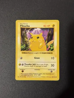 Shadowless Yellow Cheeks Pikachu 58/102 Base Set Vintage Pokemon Card - Image 1