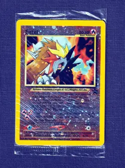 Entei Promo Pokemon Reversed Holo 2001 34 Never Played Opened to See Card! - Image 2
