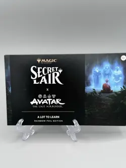 MTG Secret Lair x Avatar The Last Airbender: A Lot to Learn Rainbow Foil - Image 1