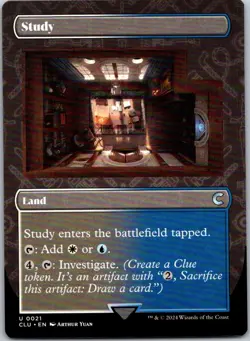 Magic the Gathering Study Borderless Ravnica Clue Edition MTG Free Shipping! - Image 1