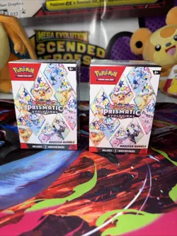 Pokemon Prismatic Evolutions Booster Bundle 6 Packs, X2 Bundles, Sealed - Image 1