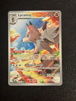 Pokemon TCG Lycanroc Full Art Holo 166/159 Journey Together NM - Image 1