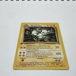 Magneton 26/62 Fossil 1st Edition Regular Rare Stage 1 80HP Wizards Pokemon TCG - Image 3