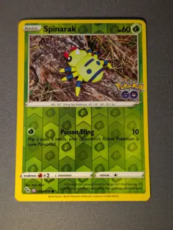 Spinarak - 006/078 - Reverse Holo Unpeeled Ditto - Pokemon Go - NM- - Image 1
