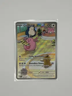 Pokemon Chansey 187/167 Twilight Masquerade Illustration Rare [NM] - Image 1