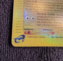 2003 Pokemon Aquapolis Lanturn 21/147 Reverse Holo LP - Image 3