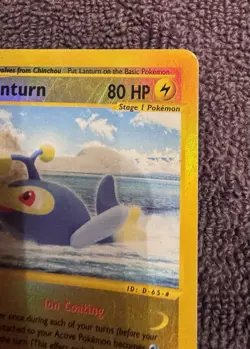 2003 Pokemon Aquapolis Lanturn 21/147 Reverse Holo LP - Image 4