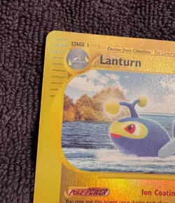 2003 Pokemon Aquapolis Lanturn 21/147 Reverse Holo LP - Image 5